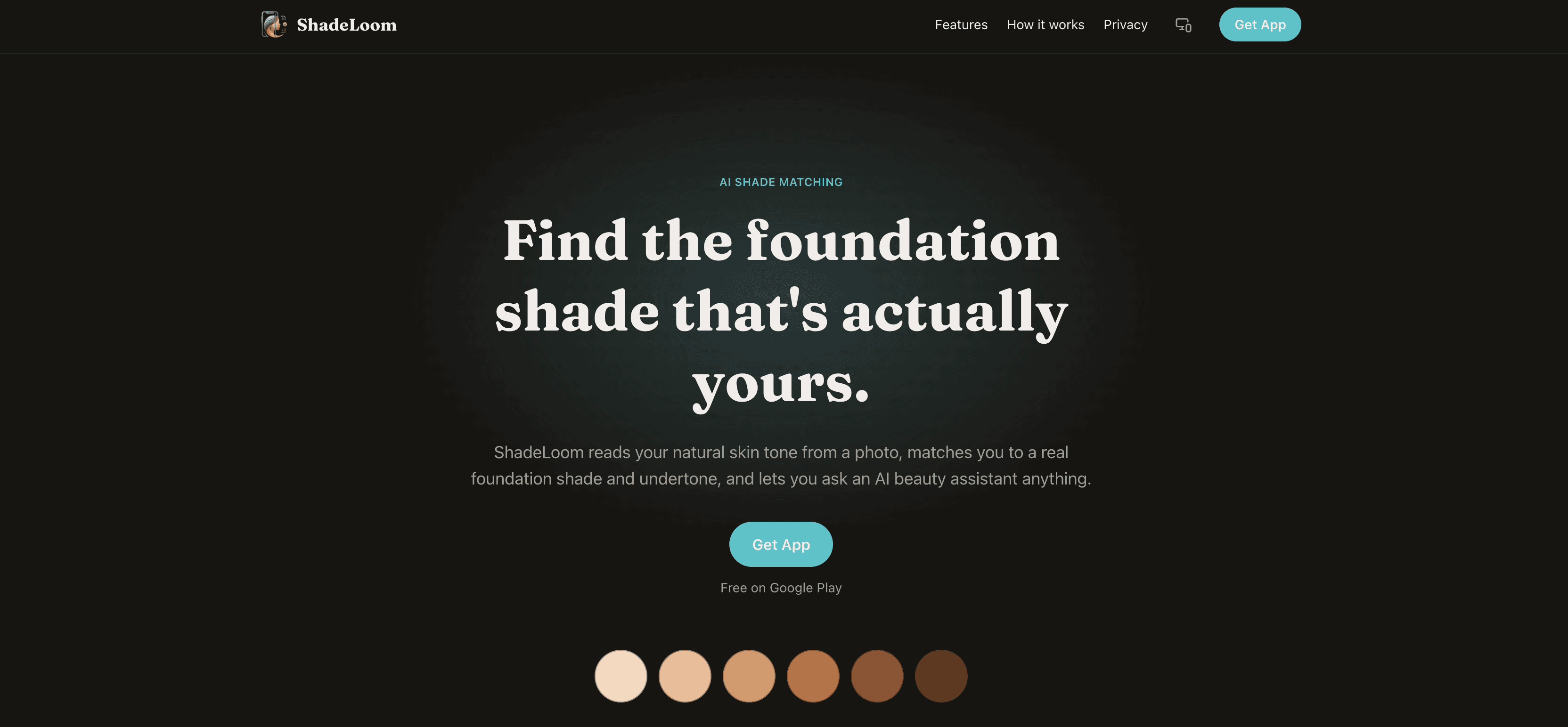 ShadeLoom — AI skin-tone scanner & foundation shade-matcher
